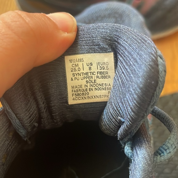 ASICS gel nimbus 23 navy and purple women’s size 8 - Picture 3 of 5